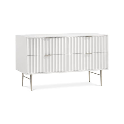 Modernist White Gloss Dresser