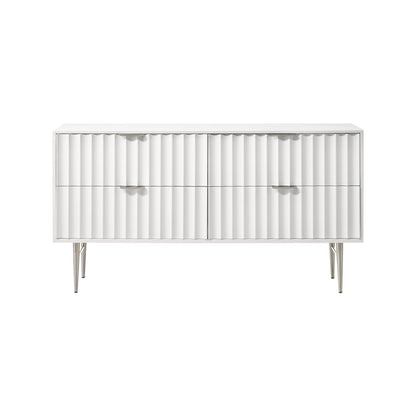 Modernist White Gloss Dresser