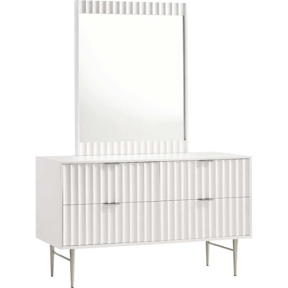 Modernist White Gloss Dresser