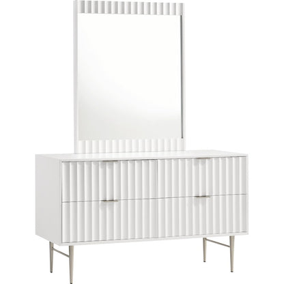 Modernist White Gloss Dresser