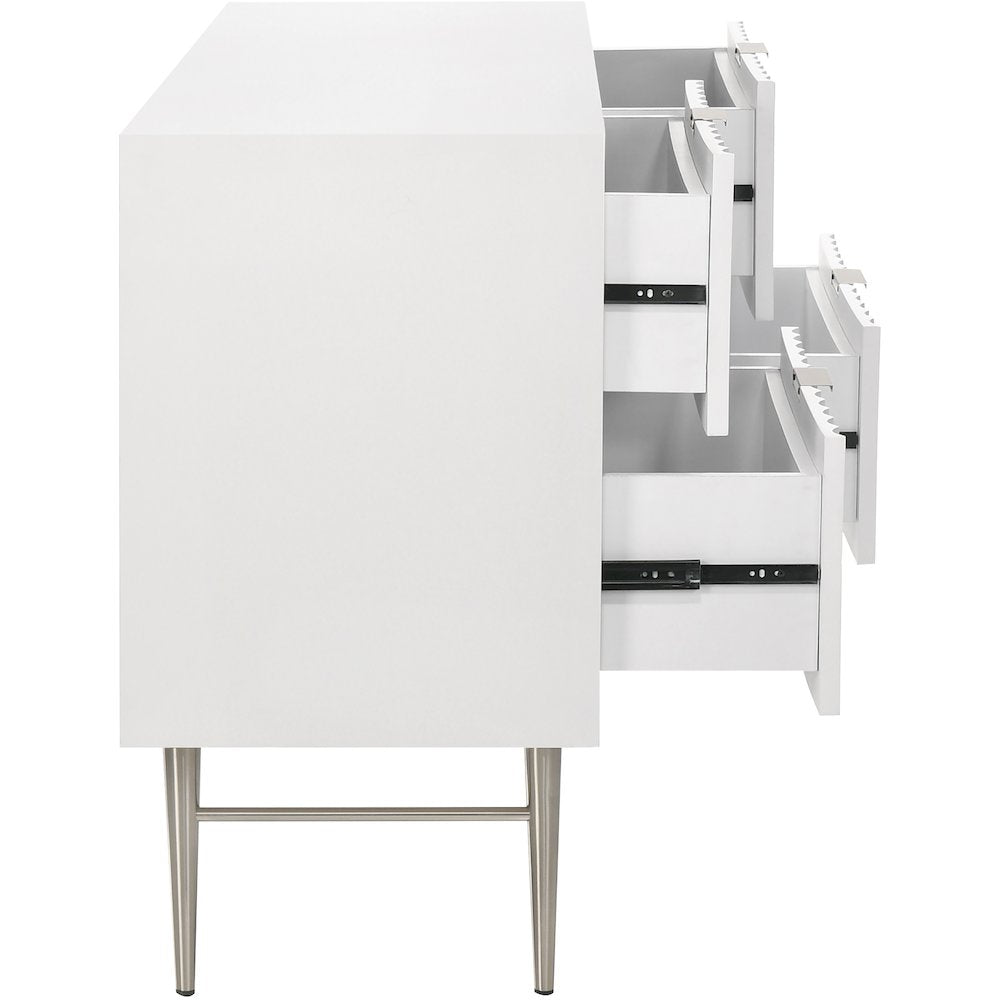 Modernist White Gloss Dresser