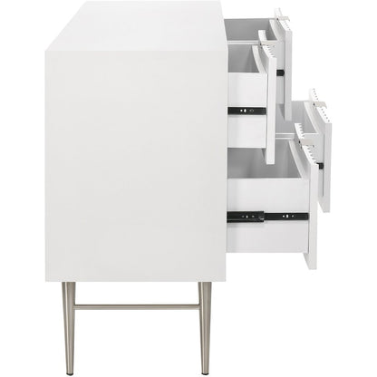 Modernist White Gloss Dresser
