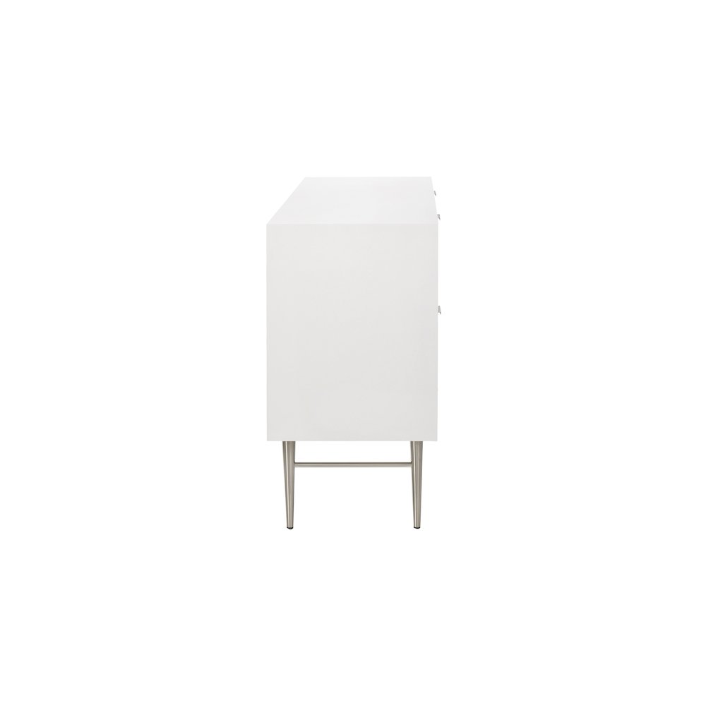 Modernist White Gloss Dresser