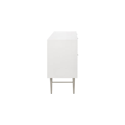 Modernist White Gloss Dresser