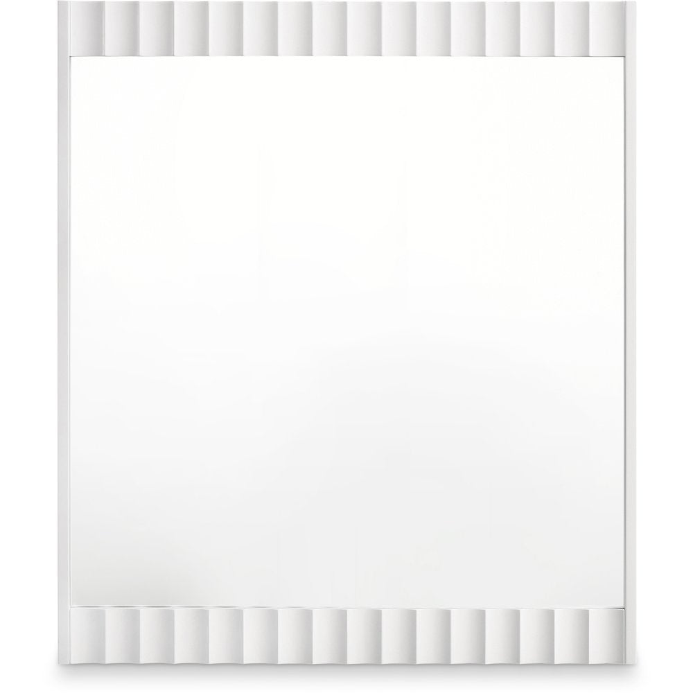 Modernist White Gloss Mirror