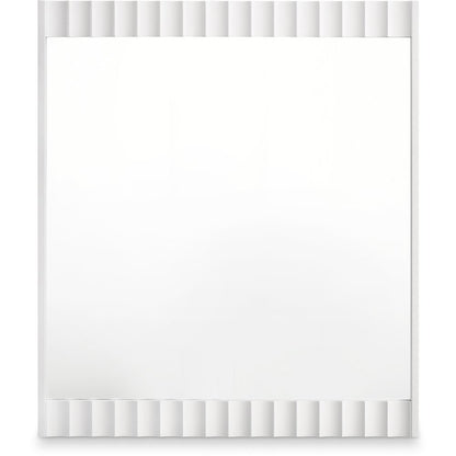 Modernist White Gloss Mirror