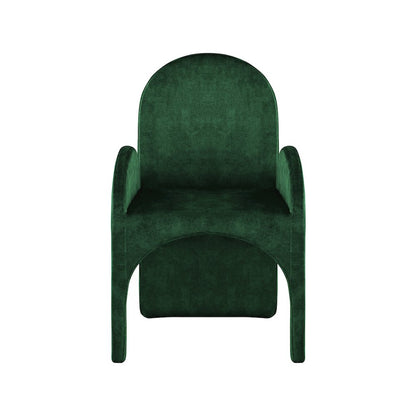 Summer Green Velvet Dining Arm Chair, Set of 2