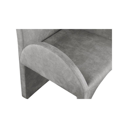 Summer Grey Velvet Dining Arm Chair, Set of 2