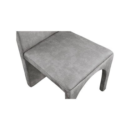 Summer Grey Velvet Dining Side Chair, Set of 2