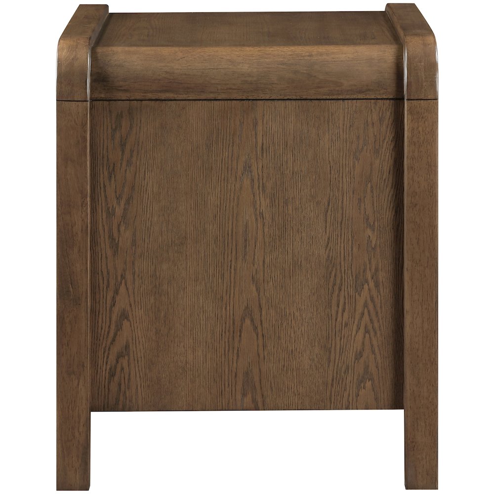 Harmony Brown Oak Veneer Rubberwood Night Stand