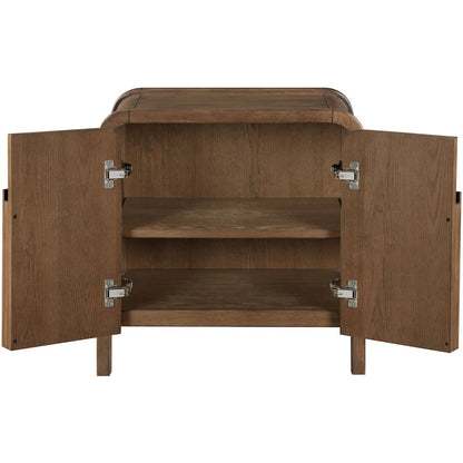 Harmony Brown Oak Veneer Rubberwood Night Stand