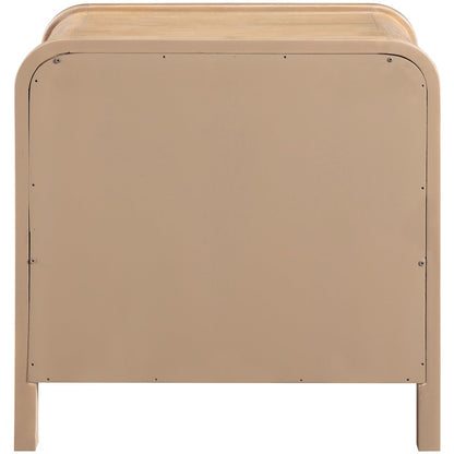 Harmony Natural Oak Veneer Rubberwood Night Stand