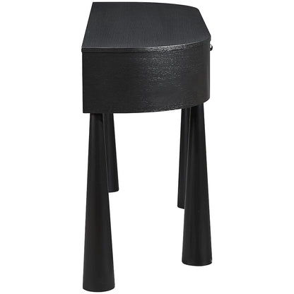 Oasis Black Acacia Veneer And Solid Wood Console Table
