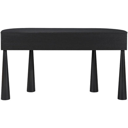 Oasis Black Acacia Veneer And Solid Wood Console Table