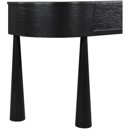 Oasis Black Acacia Veneer And Solid Wood Console Table