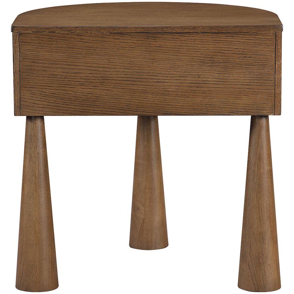 Oasis Brown Acacia Veneer And Solid Wood Night Stand