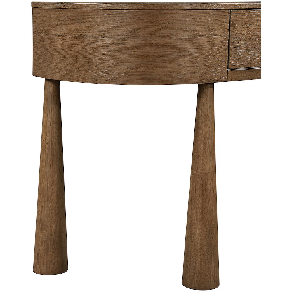 Oasis Brown Acacia Veneer And Solid Wood Console Table