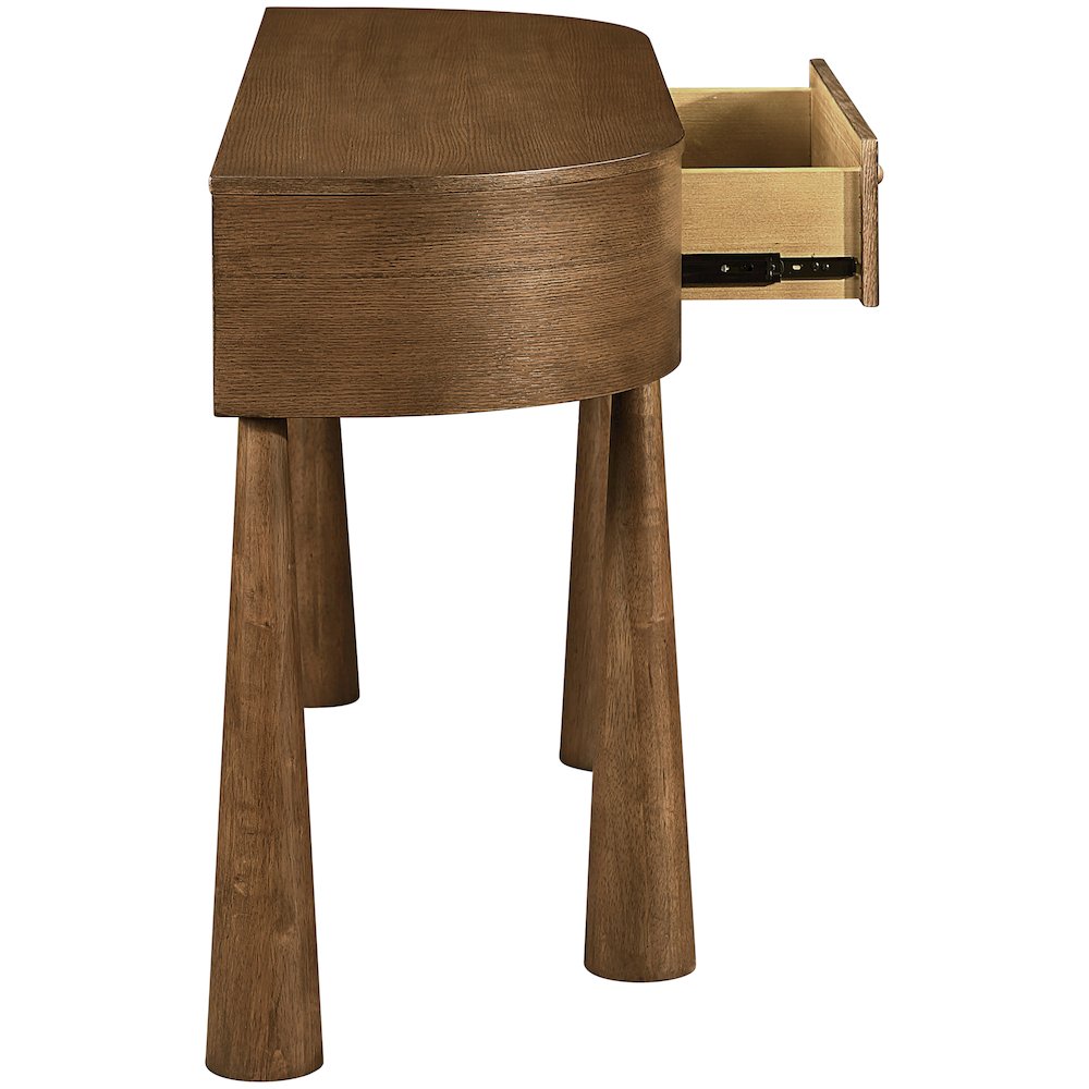 Oasis Brown Acacia Veneer And Solid Wood Console Table