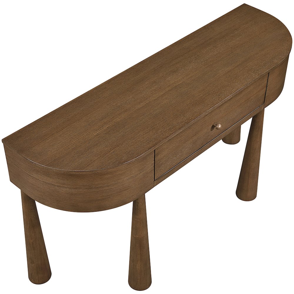 Oasis Brown Acacia Veneer And Solid Wood Console Table