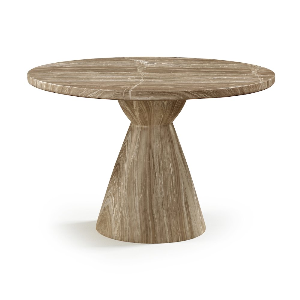 Aquino 43.5" Beige Concrete Indoor/Outdoor Dining Table