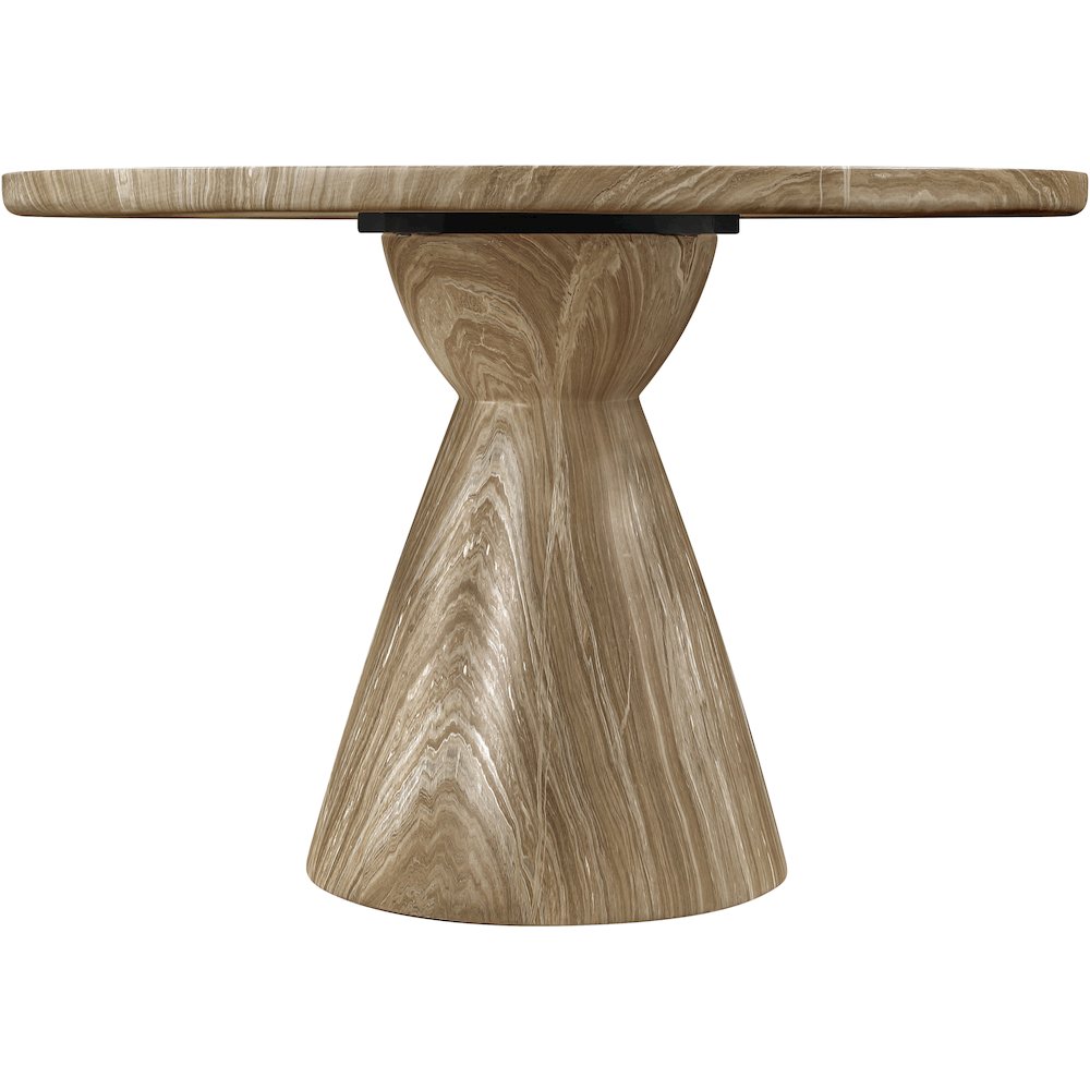 Aquino 43.5" Beige Concrete Indoor/Outdoor Dining Table
