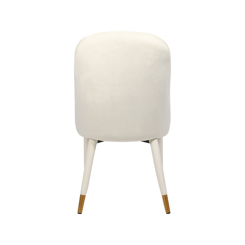 Belle Cream Velvet Dining Chair, Set of 2