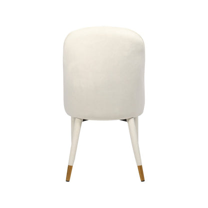 Belle Cream Velvet Dining Chair, Set of 2