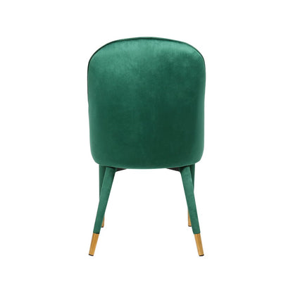 Belle Green Velvet Dining Chair, Set of 2