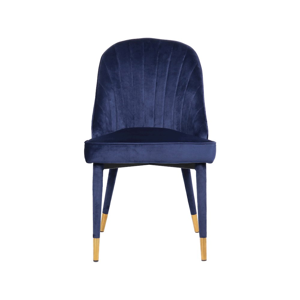 Belle Navy Velvet Dining Chair, Set of 2