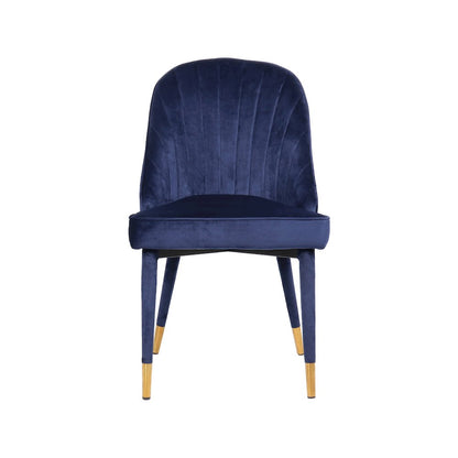 Belle Navy Velvet Dining Chair, Set of 2