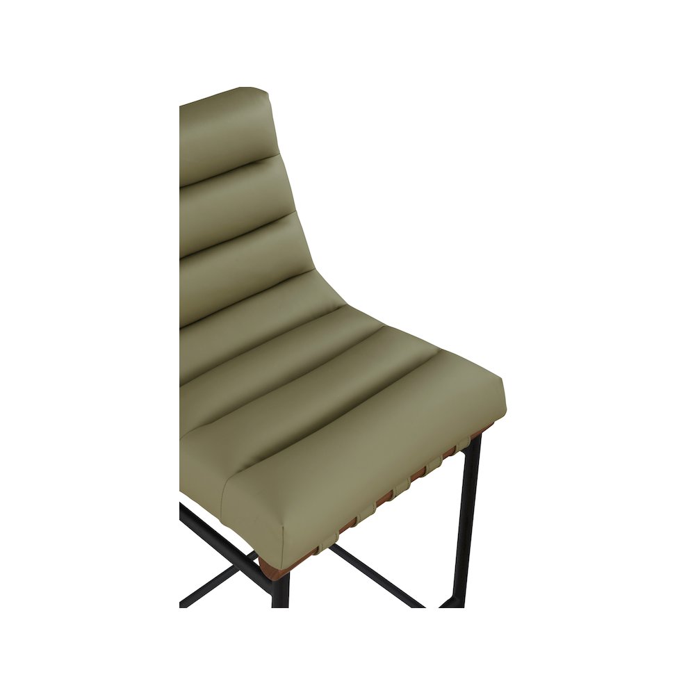 Burke Green Vegan Leather Counter Stool