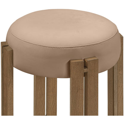 Harrison Tan Vegan Leather Upholstered Counter Stool