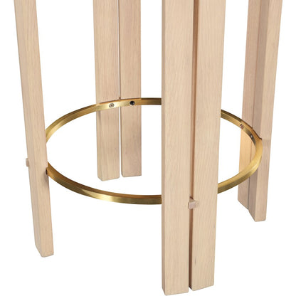 Harrison Black Vegan Leather Counter Stool