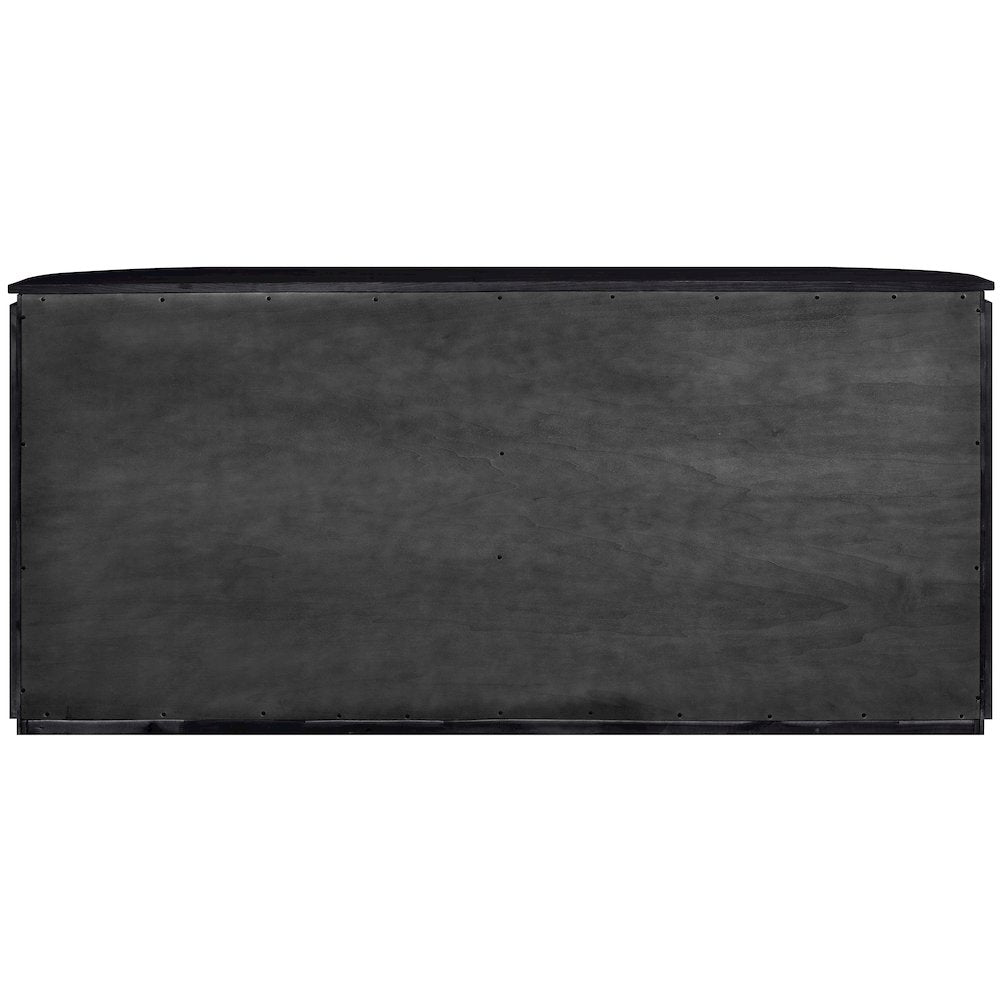 Astrid Black Solid Wood And Oak Veneer Dresser