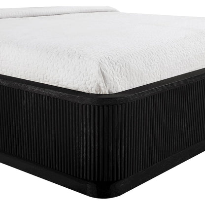 Astrid Black Solid Wood And Oak Veneer King Bed (3 Boxes)