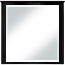 Astrid Black Solid Wood And Oak Veneer Mirror