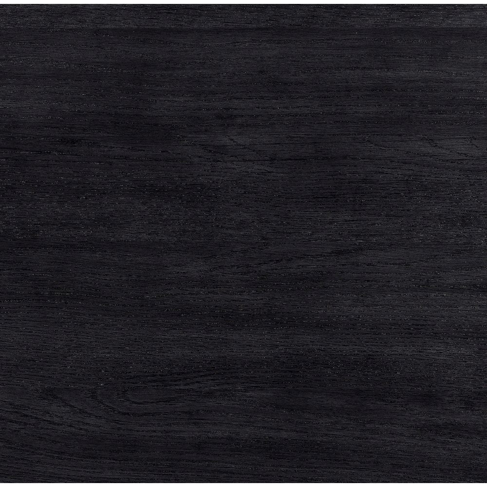 Astrid Black Solid Wood And Oak Veneer Nightstand