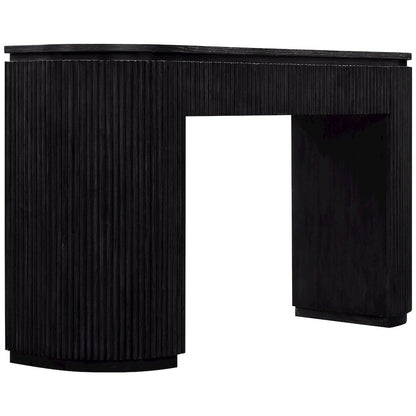 Astrid Black Solid Wood And Oak Veneer Console Table