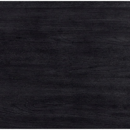 Astrid Black Solid Wood And Oak Veneer Console Table