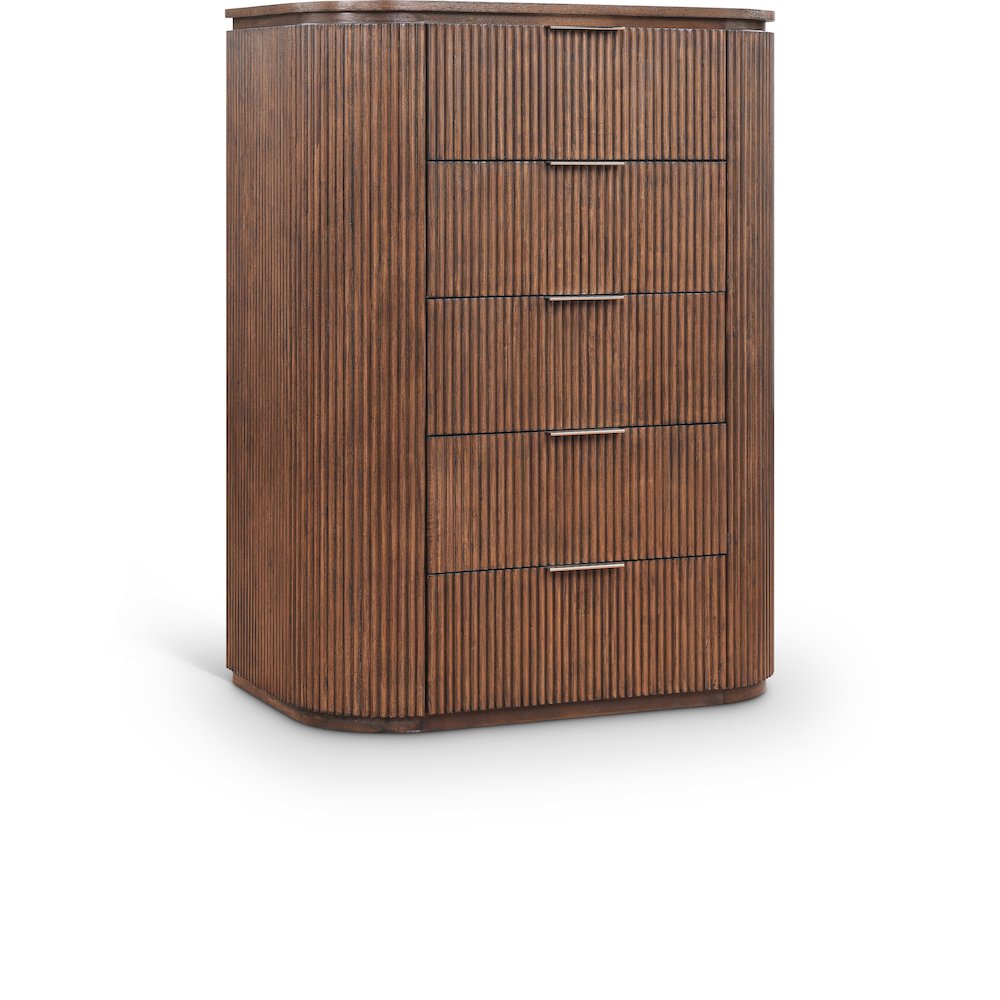 Astrid Brown Solid Wood And Oak Veneer Chest