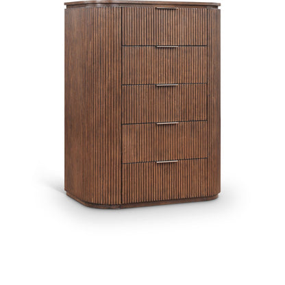 Astrid Brown Solid Wood And Oak Veneer Chest