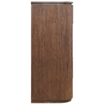 Astrid Brown Solid Wood And Oak Veneer Chest