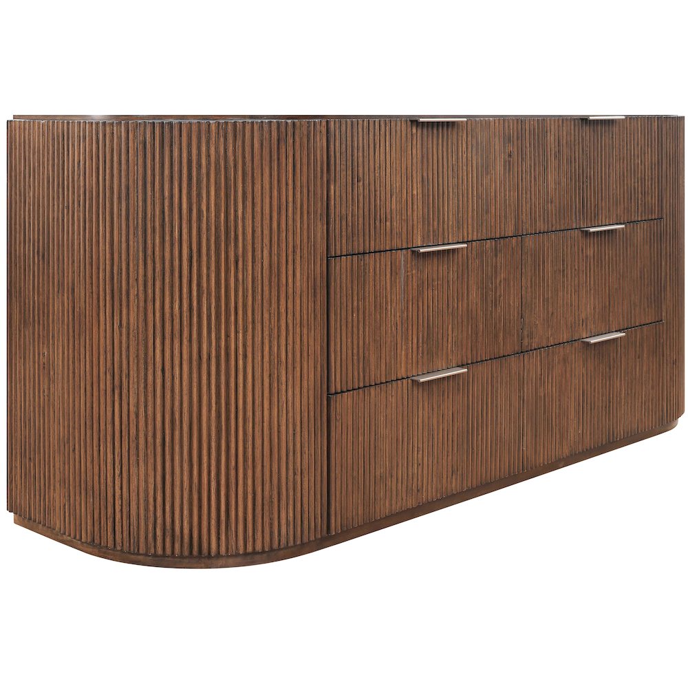 Astrid Brown Solid Wood And Oak Veneer Dresser