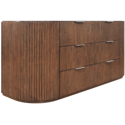Astrid Brown Solid Wood And Oak Veneer Dresser