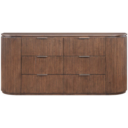 Astrid Brown Solid Wood And Oak Veneer Dresser