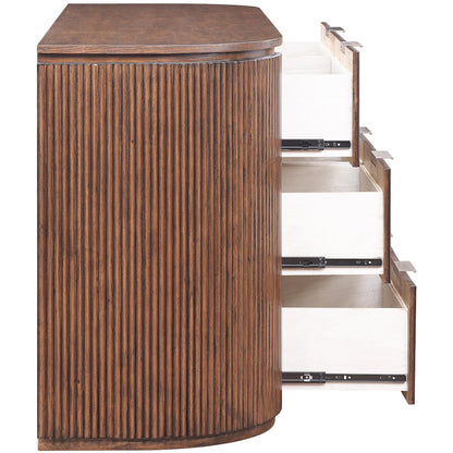 Astrid Brown Solid Wood And Oak Veneer Dresser