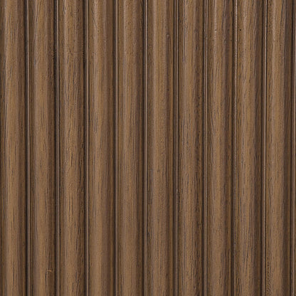 Astrid Brown Solid Wood And Oak Veneer King Bed (3 Boxes)