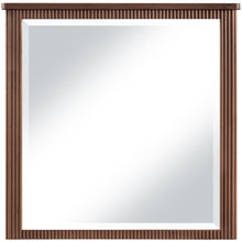 Astrid Brown Solid Wood And Oak Veneer Mirror