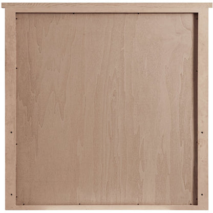 Astrid Brown Solid Wood And Oak Veneer Mirror