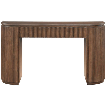 Astrid Brown Solid Wood And Oak Veneer Console Table